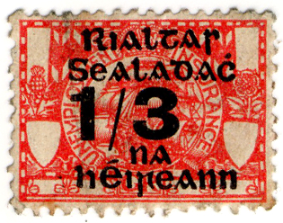 (07) 1/3d Red (1922)