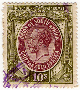 (09) 10/- Green & Purple (1913)