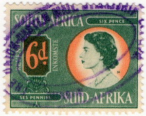 (84) 6d Green & Orange (1954)