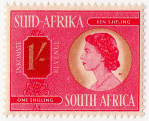(85) 1/- Red & Gold (1954)