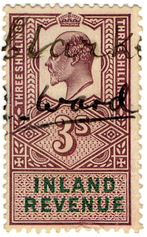 (41) 3/- Lilac & Green (1904)