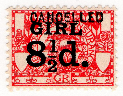 (52) 8½d Red & Black (1921)