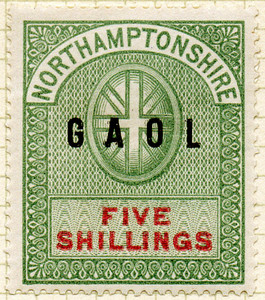 (un) 5/- Green & Carmine (1882)
