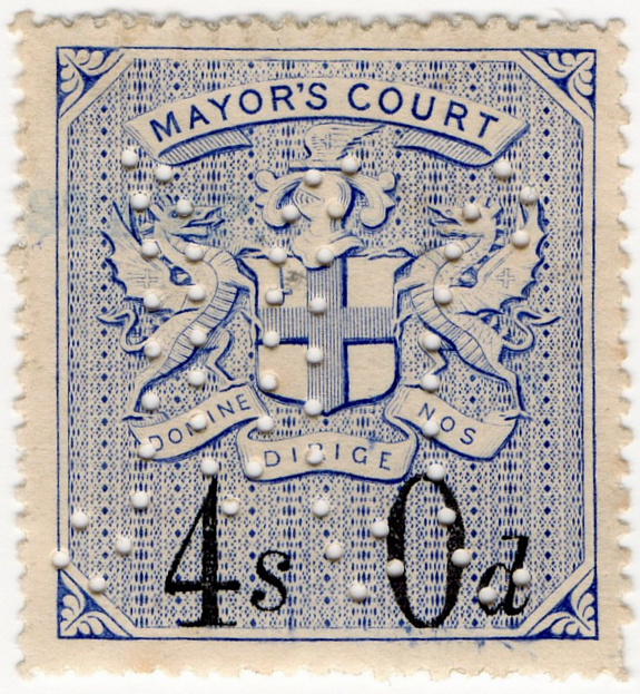 (28) 4/- Blue & Black (1902)