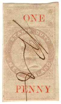 (01a) 1d Rosy-Purple & Red (1866)