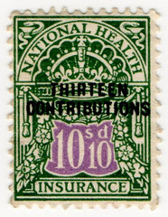 (58) 10/10d Myrtle & Mauve (1920)