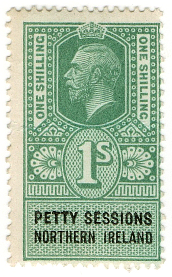 (05) 1/- Green & Black (1921)