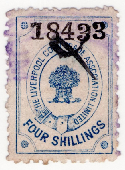 (08) 4/- Blue on White (1897)