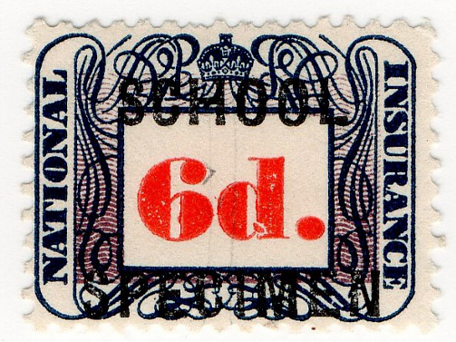 (03) 6d Red & Black (1948)
