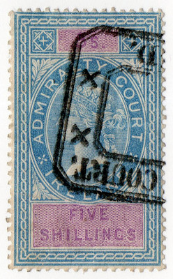 (15) 5/- Pink & Blue (1868)