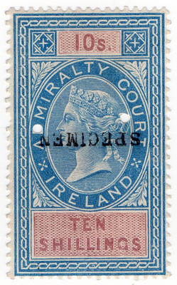 (16) 10/- Pink & Blue (1868)