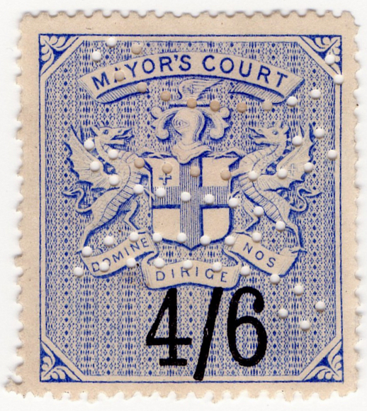 (10) 4/6d Blue & Black (1883)