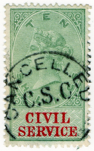 (17) 10/- Green & Carmine (1872)