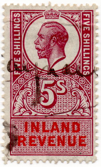 (46) Purple & Vermillion 5/- (1921)