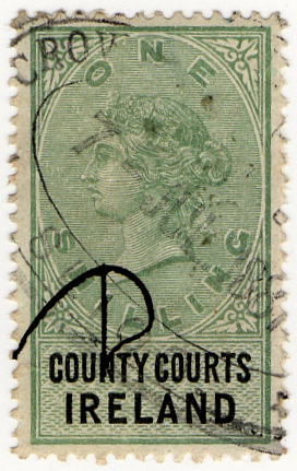 (06) 1/- Green & Black (1878)