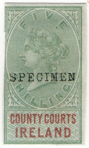 (10) 5/- Green & Violet (1878)