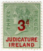 (40) 3d Green & Red (1895)