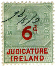 (42) 6d Green & Red (1895)