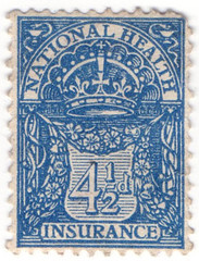 (09) 4½d Blue (1912)