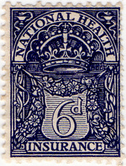 (12) 6d Deep Blue (1912)