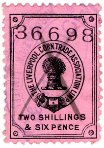 (12) 2/6d Black on Pink (1897)