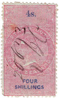 (100) 4/- Rose & Blue (1867)