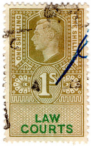(50) 1/- Olive Green & Green (1947)