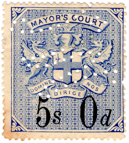 (30) 5/- Blue & Black (1902)