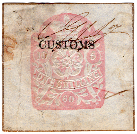 (04) 1/- Rose (1860)