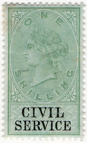 (24) 1/- Green & Black (1881)