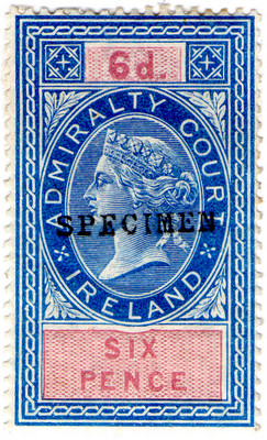 (un) 6d Blue & Pink (1881)