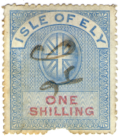 (24) 1/- Blue & Carmine (1878)