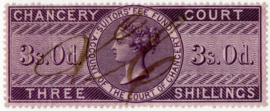 (52) 3/- Lilac (1856)