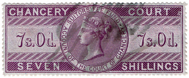 (55) 7/- Lilac (1856)