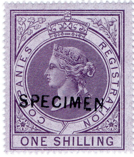 (03) 1/- Lilac (1867)