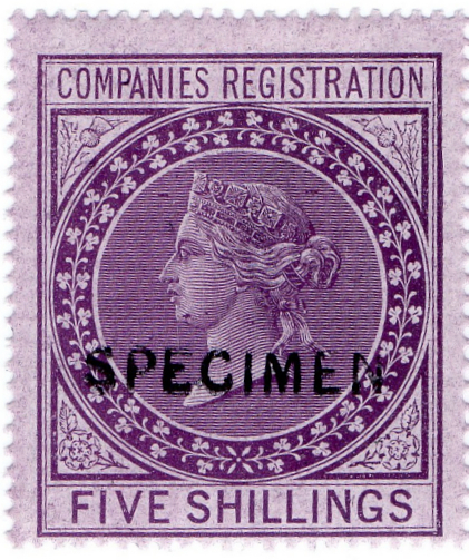 (04) 5/- Lilac (1856)