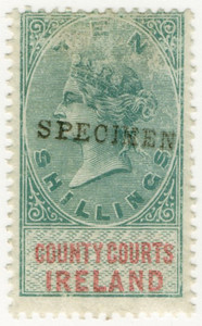 (11) 10/- Green & Red (1878)