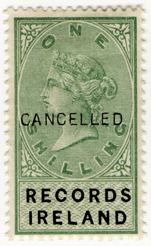 (02) 1/- Green & Black (1893)