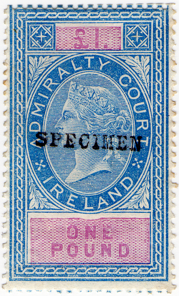 (un) £1 Blue & Pink (1881)