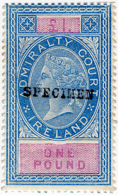 (un) £1 Blue & Pink (1881)