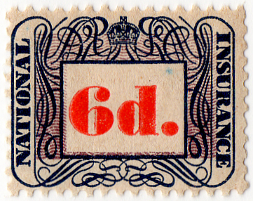 (03) 6d Red & Black (1948)