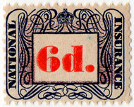 (03) 6d Red & Black (1948)