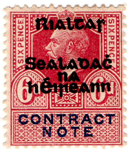 (18a) 6d Claret Red & Blue (1922)