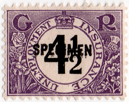 (180) 4½d Purple & Black (1931)