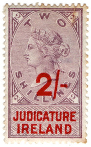 (45) 2/- Lilac & Red (1895)