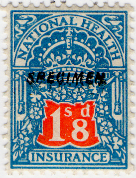 (18) 1/8d Blue & Orange (1912)