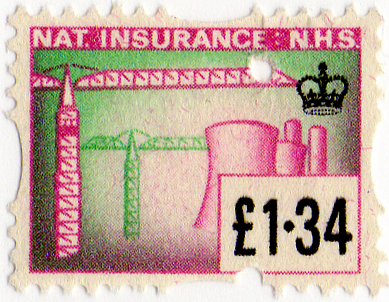 (693) £1.34 Magenta & Green (1973)