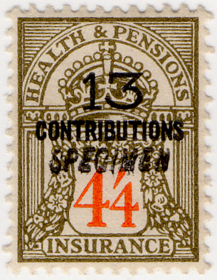 (un) 4/4d Olive Green & Orange (1945)