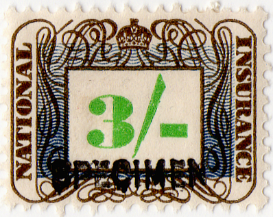 (08) 3/- Black & Green (1948)