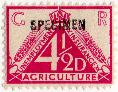 (15) 4½d Magenta (1936)